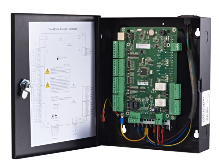 Ajtóvezérlő 2 ajtóhoz, TCP/IP, HIKVISION DS-K2802
